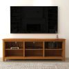 Farmhouse TV Stand in Wood Finish - for TVs up to 70-inch