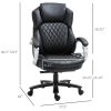 Big and Tall Diamond Stitching Executive Adjustable Height Office Chair