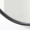 Round Wall Mirror in Black - Living Room Bedroom Accent Bathroom Mirror