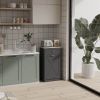 Trash Can Cabinet in Wood Finish - Accommodates 10-Gallon Trash Bin