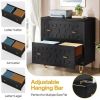 Retro Geometric Scroll 2 Drawer Filing Cabinet Printer Stand