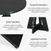 Modern Farmhouse 47-inch Round Kitchen Dining Table in Wood Finish