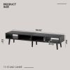 Mid-Century Modern Style TV Stand in Wood Finish - for TVs up to 65-inch