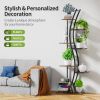 Tall Modern 6-Shelf Indoor Plant Stand Shelving Unit