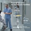 Hospital Style Mobile Stand-Up Computer Desk Portable Workstation