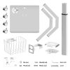 Hospital Style Mobile Stand-Up Computer Desk Portable Workstation