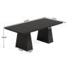 Modern Home Office Computer Desk Workstation in Wood Finish