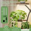 ModernTall Indoor Plant Stand Display Shelf with Grow Lights