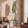 Metal Entryway Coat Rack Hall Tree with Umbrella Stand