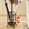Metal Entryway Coat Rack Hall Tree with Umbrella Stand