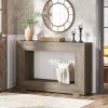 Modern Farmhouse 47-inch Long Entryway / Console Table in Wood Finish