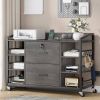 Printer Stand Bookcase Power Station Mobile Office File Cabinet