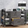 Printer Stand Bookcase Power Station Mobile Office File Cabinet