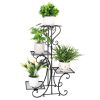 Elegant Metal 4-Shelf Plant Stand