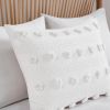 3-Piece Ivory Pompom Microfiber Comforter Set