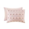 3-Piece Pink Pompom Microfiber Comforter Set