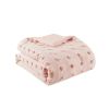 3-Piece Pink Pompom Microfiber Comforter Set