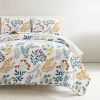 Botanical Bohemian Floral Lightweight 3 piece Quilt Set