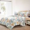 Botanical Bohemian Floral Lightweight 3 piece Quilt Set