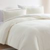 3-Piece Off White Boucle Duvet Cover Set