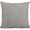 Ash Grey Damask Embroidered 4 Piece Oversized Bedspread Set