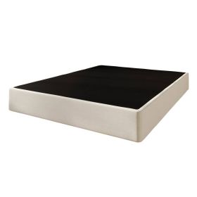 7.8-inch Metal Frame Box-Spring Foundation for Mattress with Cover (size: King)