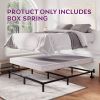 5-inch Low Profile Metal Box Spring Mattress Foundation with Cover