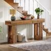 Modern Farmhouse 63-inch Entryway Console Sofa Table in Wood Finish