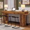 Modern Farmhouse 63-inch Entryway Console Sofa Table in Wood Finish