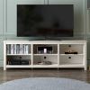 Farmhouse TV Stand in Wood Grain Finish - for TVs up to 70-inch