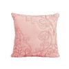 Dusty Pink Damask Embroidered 4 Piece Oversized Bedspread Set