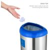 13-Gallon Stainless Steel Recycle Bin with Open Top