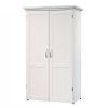 Drop Leaf Computer Desk Craft Table Armoire in Wood Finish - Made in USA