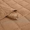Taupe Brown Sienna Faded Stone Washed Cotton Quilt