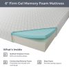 6-inch Thick Firm Cooling Memory Foam Mattress
