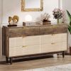Retro Mid-Century Modern 6 Drawer Dresser Chest of Drawers
