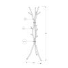 74-inch Metal Coat Rack Entryway Hall Tree Umbrella Stand