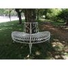 Half-Circle Outdoor Powder Coated Aluminum Tree Bench