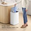 13-Gal. Trash Can with Motion Sensor Lid and Odor Absorbing Carbon Filter