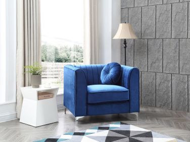 Glory Furniture Delray G791A-C Chair (Color: Navy Blue)