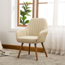 Tuchico Contemporary Fabric Accent Chair (Color: Tan)