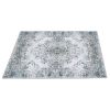 8x10FT Vintage Area Rug Modern Non Slip Carpet Boho Low Pile Soft Rug Waterproof Machine Washable Rug for Living Room Bedroom Kitchen Dining Room Unde